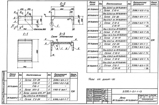 Лоток ЛК 75.120.45-3